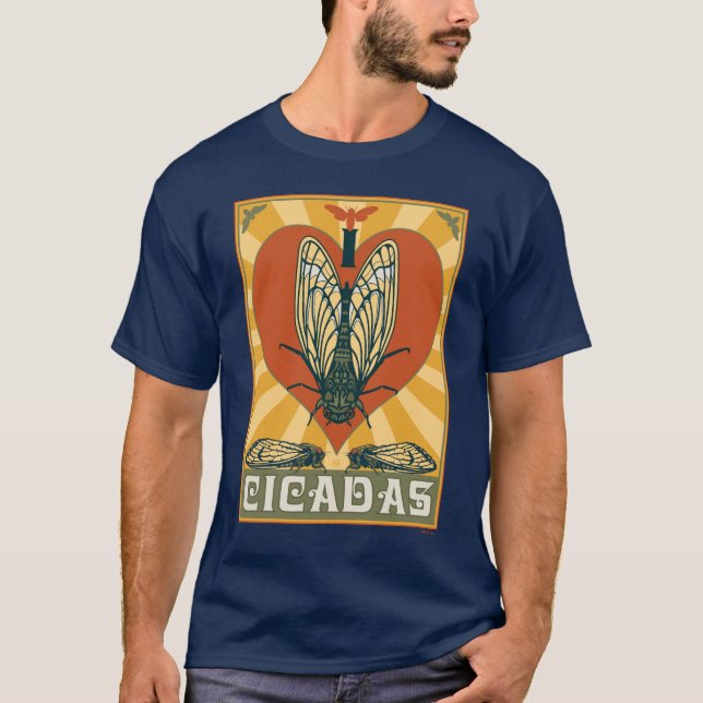 Camiseta I Heart Cicadas (Anverso)