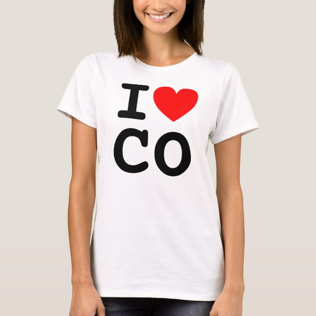 Camiseta I Heart CO Shirt (Anverso)