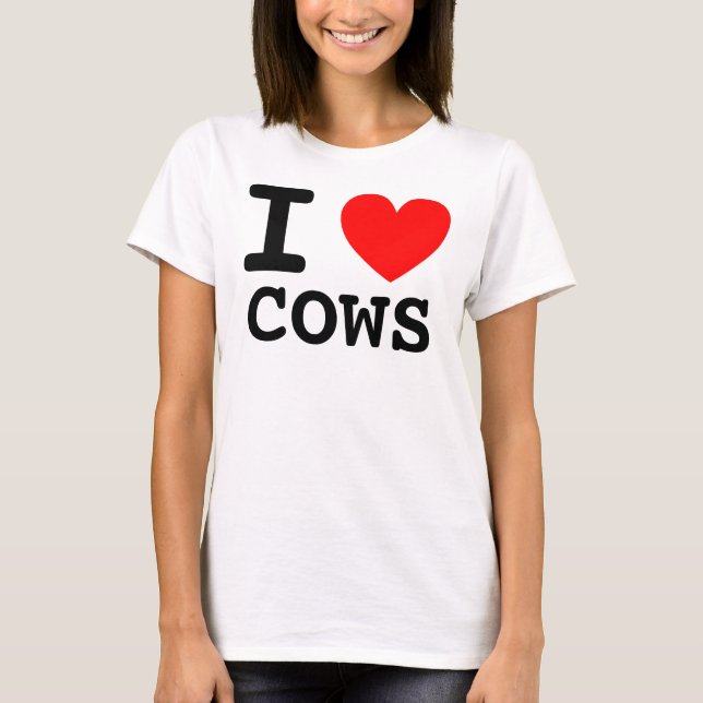 Camiseta I Heart Cows (Anverso)