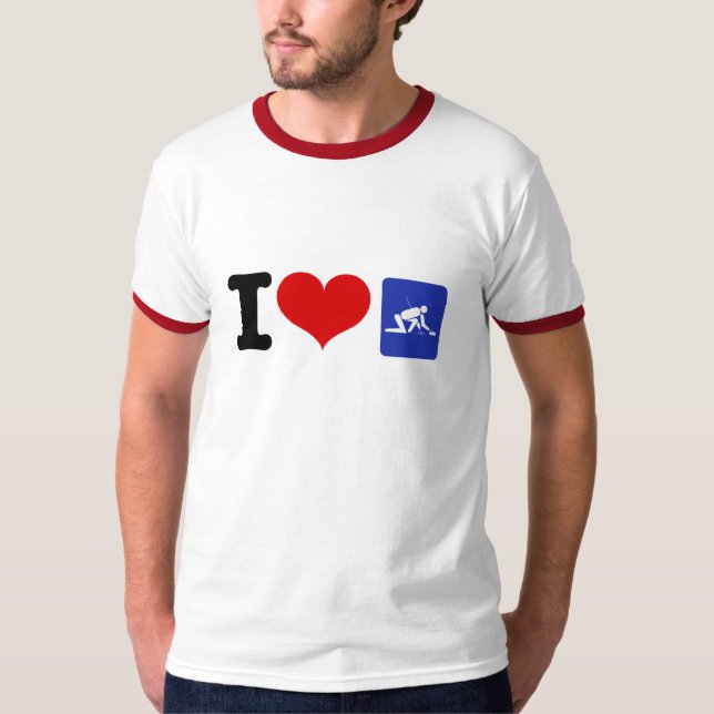 Camiseta I Heart Curling (Anverso)