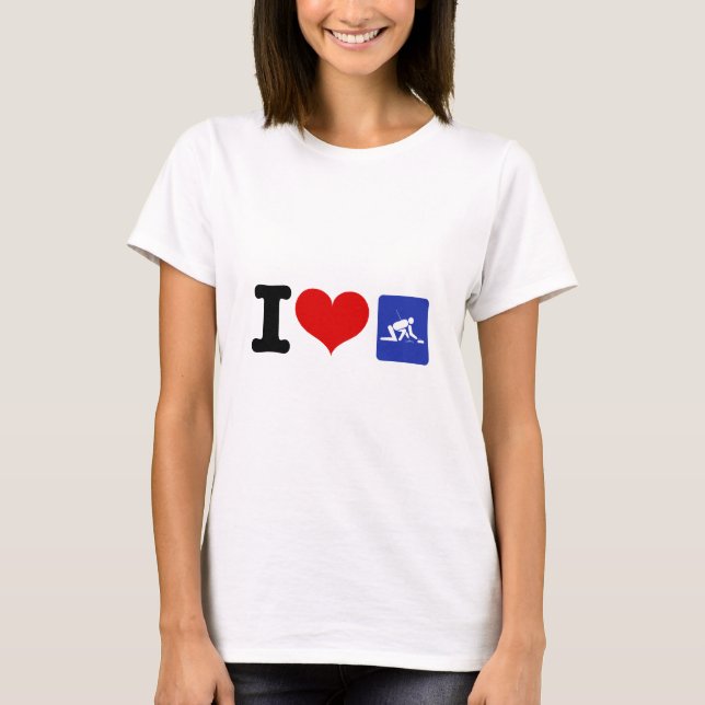 Camiseta I Heart Curling (Anverso)