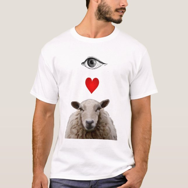 Camiseta I Heart Ewe (Anverso)