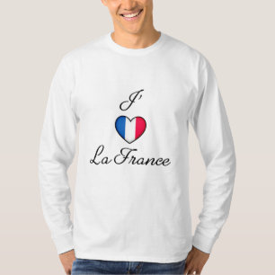 Camiseta "I heart France" Orgullo francés "J'adore La Fran