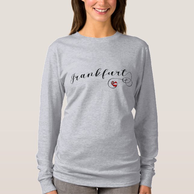Camiseta I Heart Frankfurt am Main, Hesse, Alemania (Anverso)