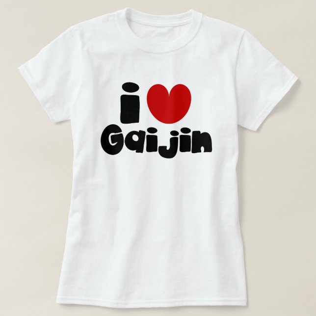 Camiseta i heart Gaijin (Diseño del anverso)