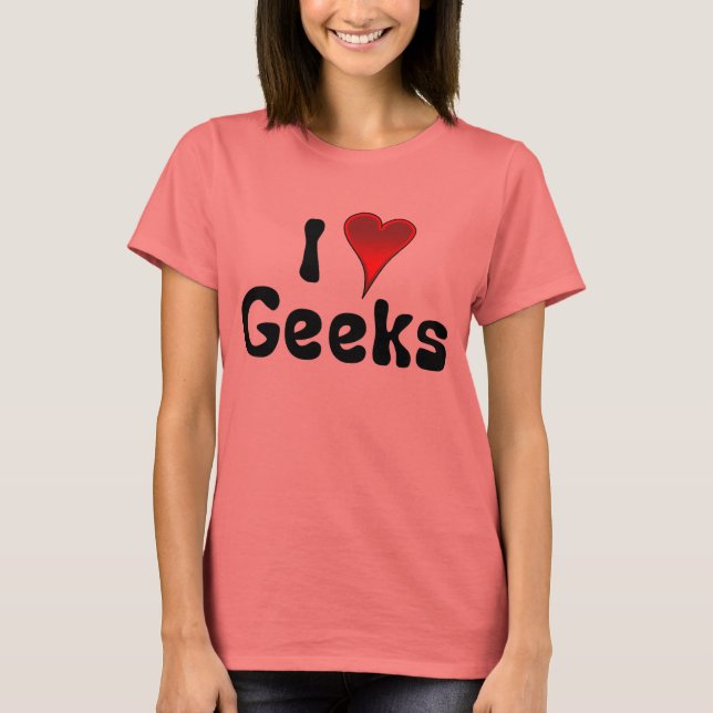 Camiseta I heart geeks FRONT (Anverso)