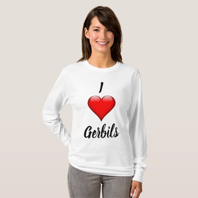 Camiseta I Heart Gerbils Shirt (Anverso completo)