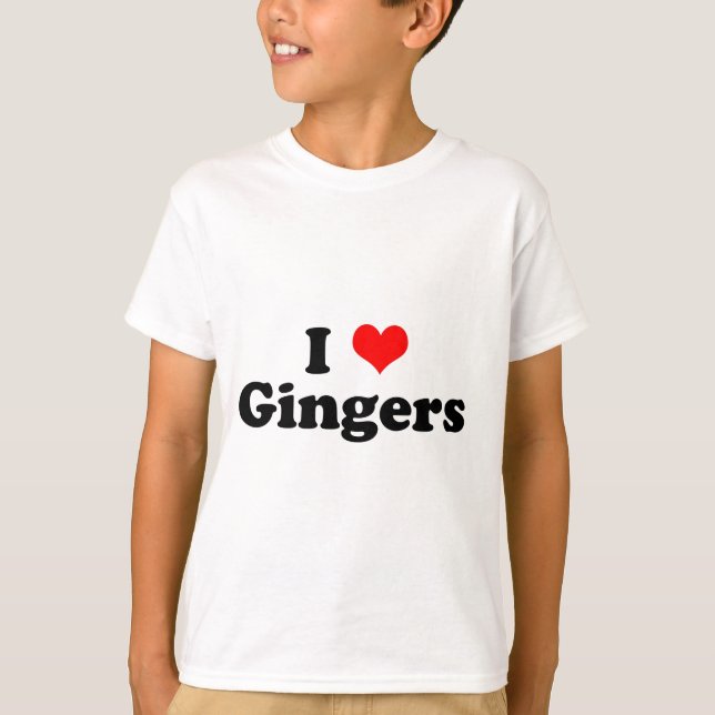 Camiseta I Heart Gingers (Anverso)