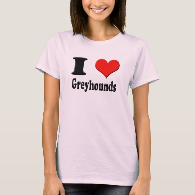 Camiseta I Heart Greyhounds Tee (Anverso)