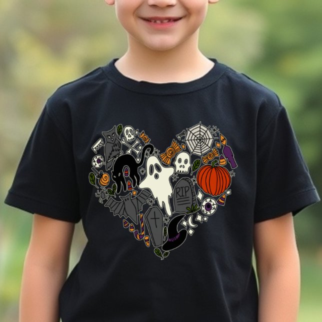 Camiseta I Heart Halloween Holiday Graphic Casual Costume (Subido por el creador)