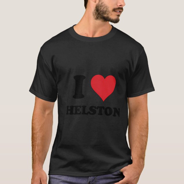 Camiseta I Heart Helston Love Uk (Anverso)