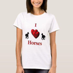 Camiseta I Heart Horses