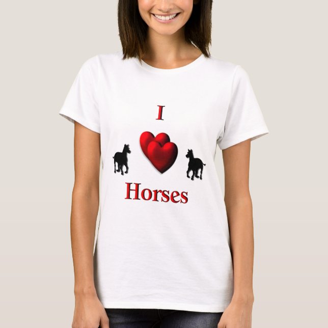 Camiseta I Heart Horses (Anverso)