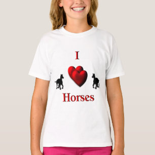 Camiseta I Heart Horses