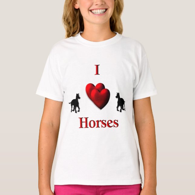 Camiseta I Heart Horses (Anverso)