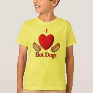 Camiseta I Heart Hot Dogs