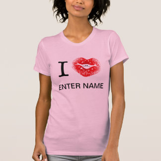CAMISETA I_HEART___, INCORPORAN NOMBRE