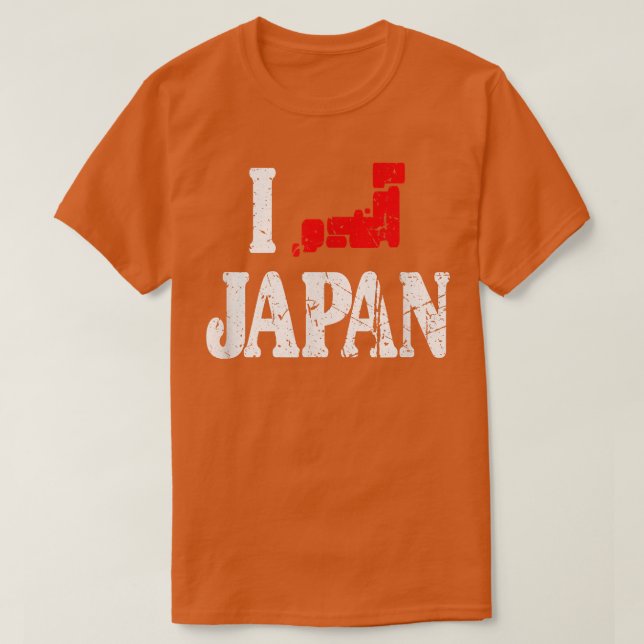 Camiseta I Heart Japan I Love Japanese Map Love Japan Kawai (Diseño del anverso)