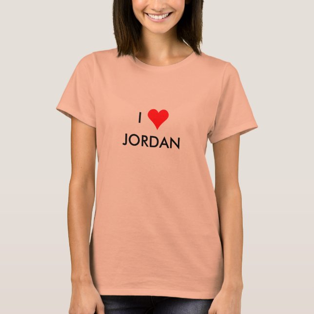 Camiseta i heart jordan (Anverso)