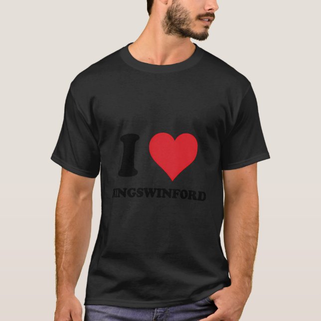 Camiseta I Heart Kingswinford Love Uk (Anverso)