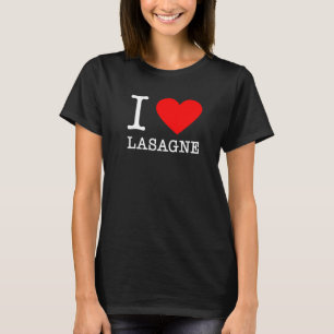 Camiseta I Heart Lasagna Cocina Italiana Pasta Italia Comer