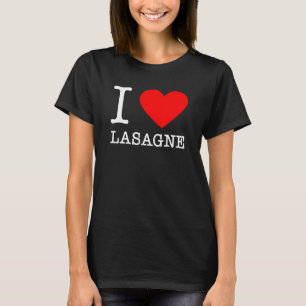 Camiseta I Heart Lasagna Cocina italiana Pasta Italia Comer