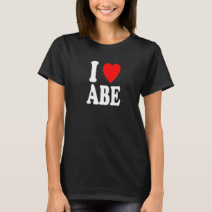 Camiseta I Heart (Love) Abe Abraham Cute Matching Couple Sp