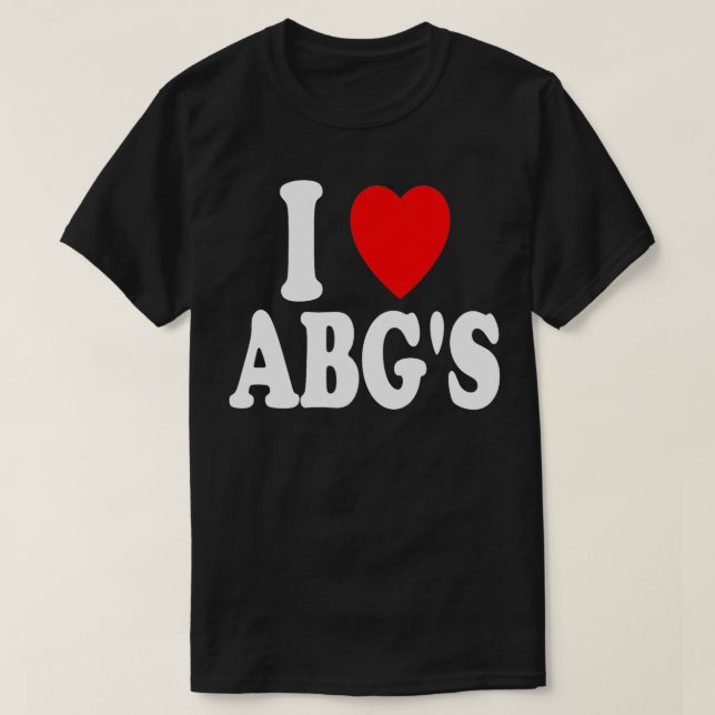 Camiseta I Heart Love ABG's Chica asiático ABG Boba Baddies (Diseño del anverso)