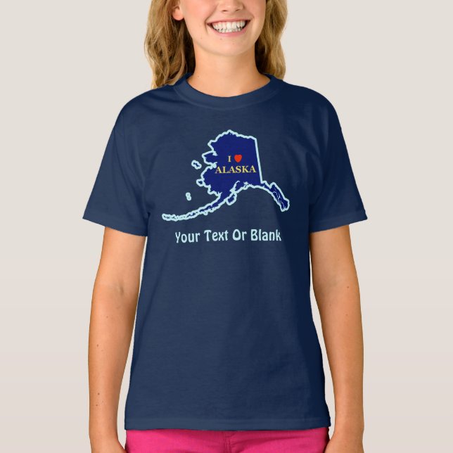 Camiseta I Heart (Love) Alaska (Anverso)