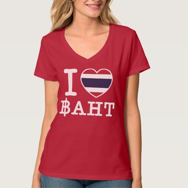 Camiseta I Heart (Love) Baht (Anverso)