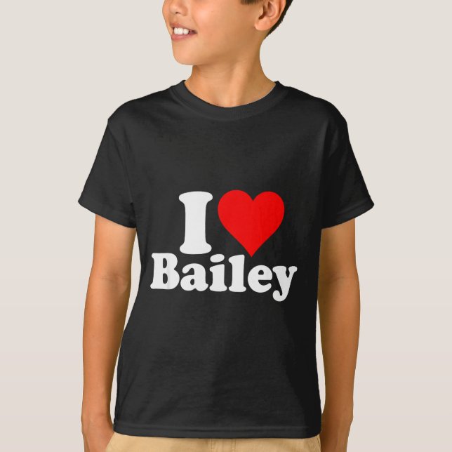 Camiseta I Heart Love Bailey  (Anverso)