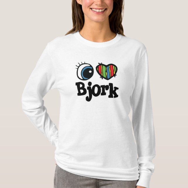 Camiseta I Heart (Love) Bjork (Anverso)