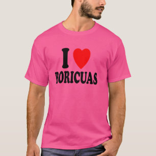 Camiseta I Heart (Love) Boricuas Atracción Preferencia Puer
