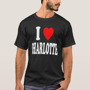 Camiseta I Heart (Love) Charlotte Cute Matching Couple Spou