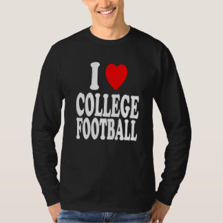 Camiseta I Heart (Love) College Football Home Away Game Pre