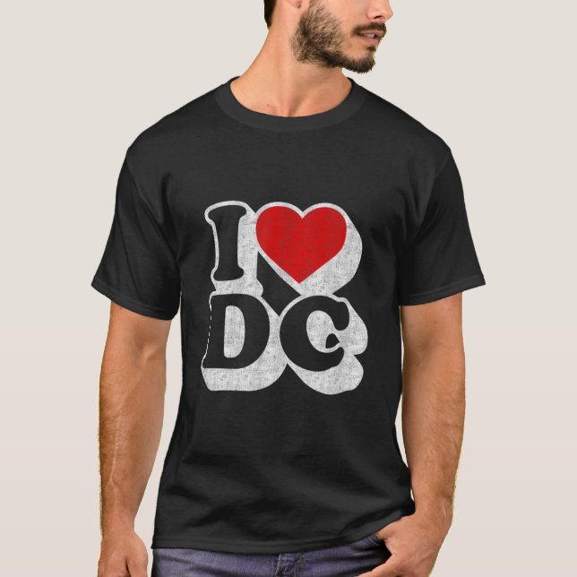 Camiseta I Heart Love DC Washington DC Tshirt Souvenir Gif (Anverso)