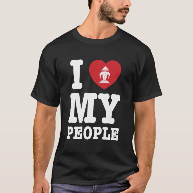 Camiseta I Heart (Love) Erawan My Lao People (Anverso)