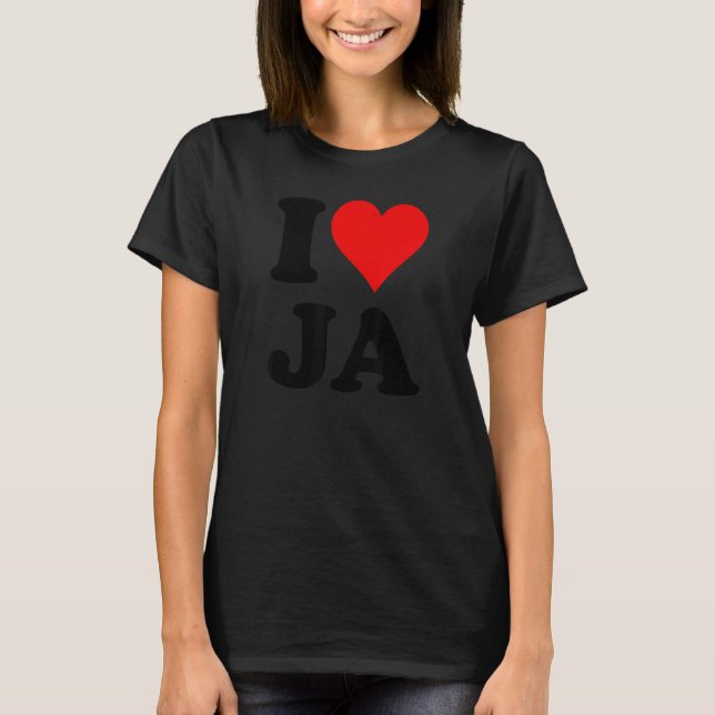 Camiseta I Heart Love Ja (Anverso)