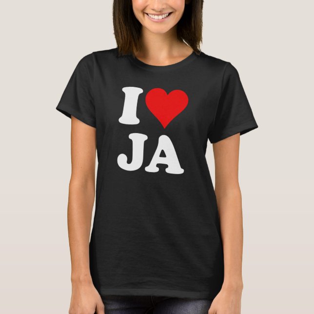 Camiseta I Heart Love Ja 1 (Anverso)