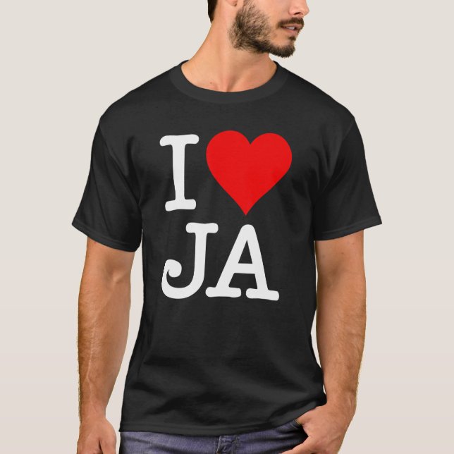Camiseta I Heart Love Ja 2 (Anverso)
