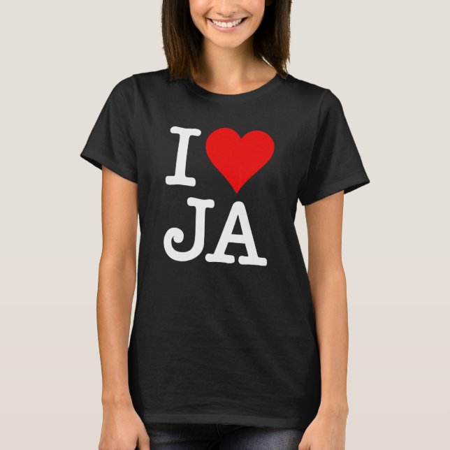 Camiseta I Heart Love Ja 2 (Anverso)
