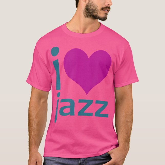 Camiseta I Heart (Love) Jazz (Anverso)