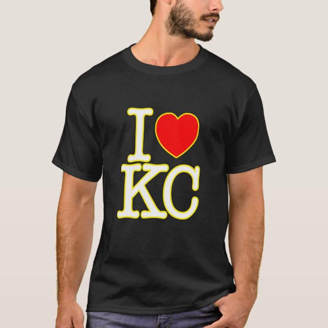 Camiseta I Heart Love KC Kansas City (Anverso)