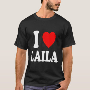 Camiseta I Heart (Love) Laila Cute Matching Couple Spouse M