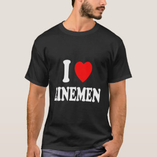 Camiseta I Heart (Love) Linemen Athletic Football Att