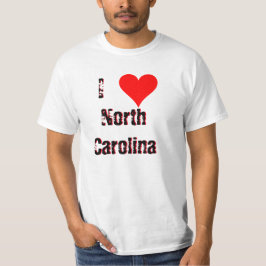 Camiseta I (Heart) Love North Carolina