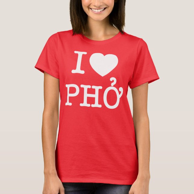 Camiseta I Heart (Love) Pho (Anverso)