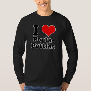Camiseta I HEART (LOVE) porta potties