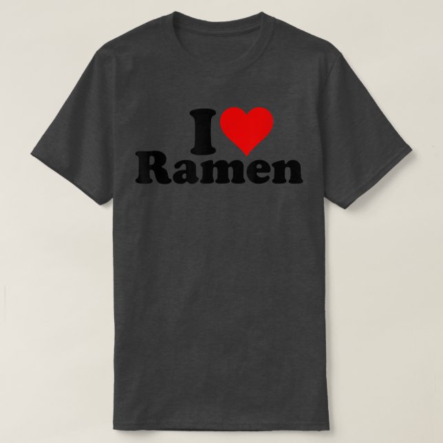 Camiseta I Heart Love Ramen Japoneses Noodles431 (Diseño del anverso)