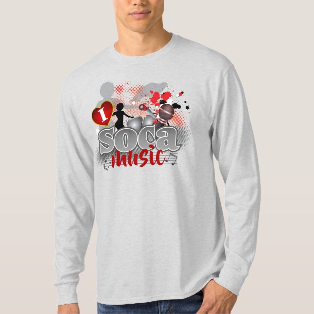 Camiseta I (Heart) Love SOCA Music (Anverso)